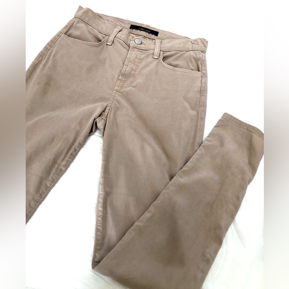 J Brand Maria Pencil Pants Travertine Size 27 cut 146521 Tapered Ankle
